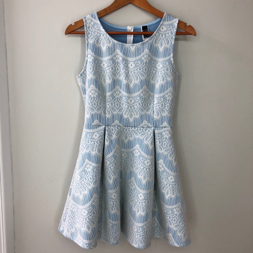 Blue/White Lace Dress